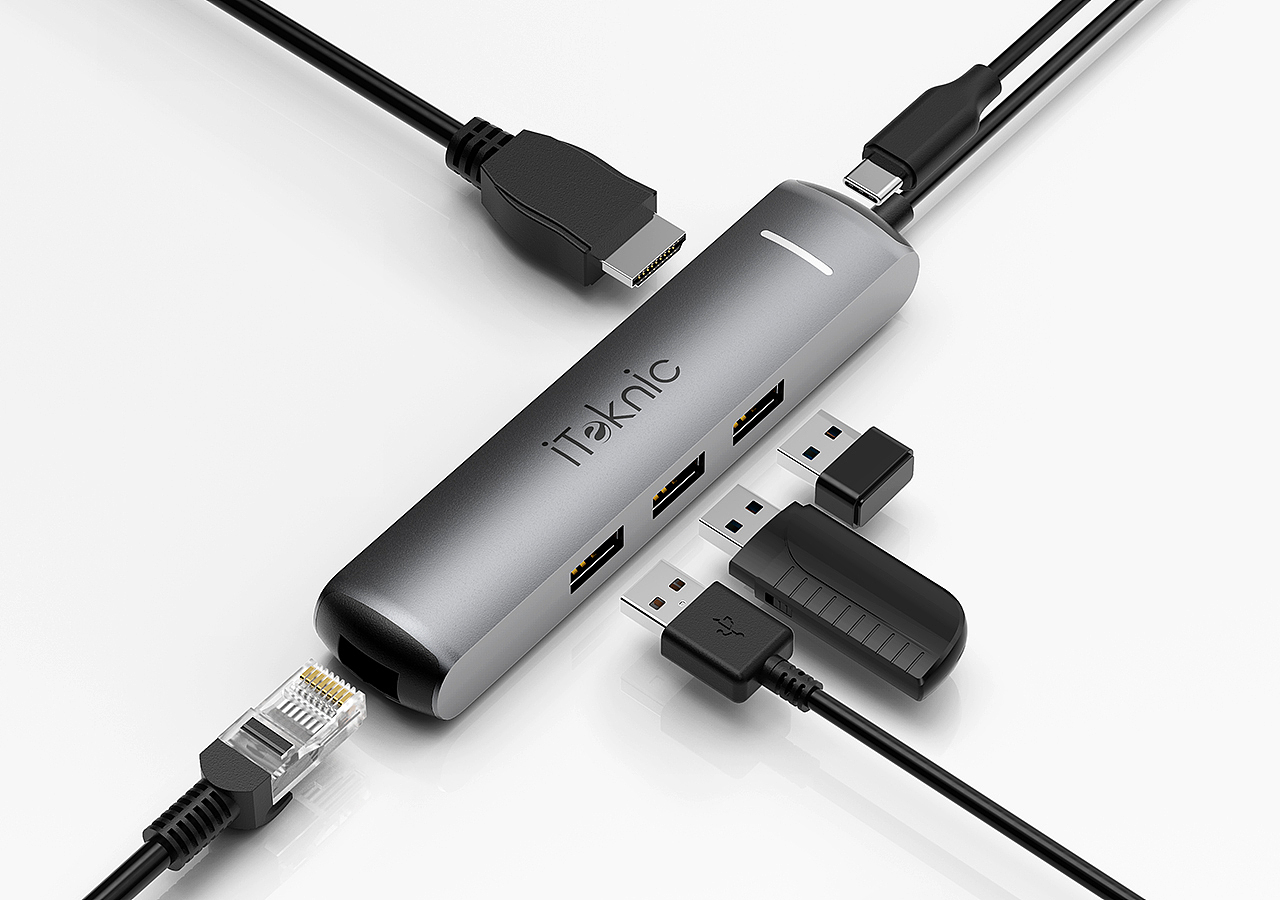 亞馬遜產品渲染解析 HUB集線器的視覺呈現技巧
