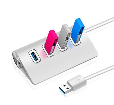 鋁合金USB3.0斜面4口HUB集線器 性能與顏值的雙重升級